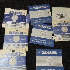 VTG lot 7 View Master reals, Christmas,jack and bean stock~EUC~Collectable